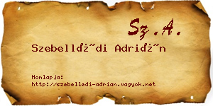Szebellédi Adrián névjegykártya