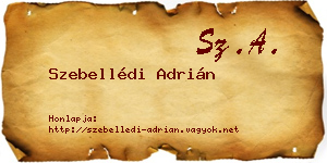 Szebellédi Adrián névjegykártya
